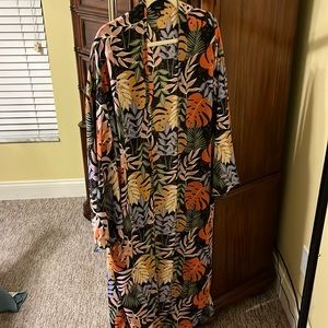 Tropical swim kimono